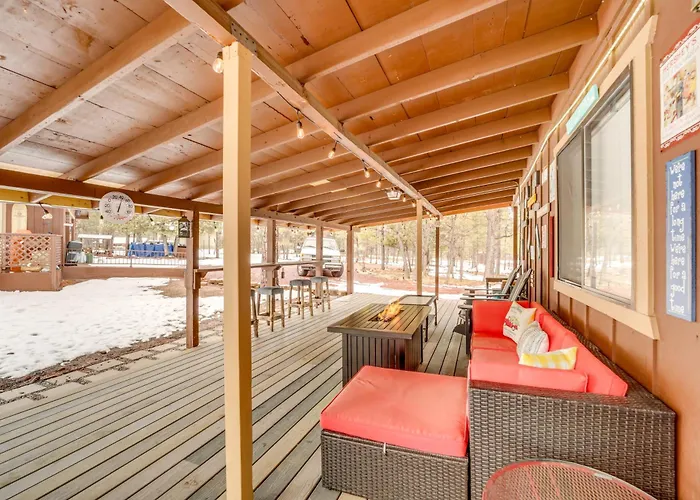 2 Fire Pits & Covered Deck: In Happy Jack! *