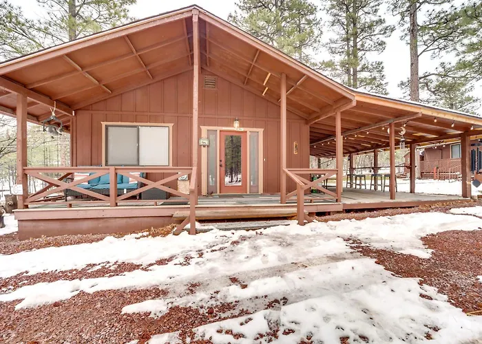 2 Fire Pits & Covered Deck: In Happy Jack!